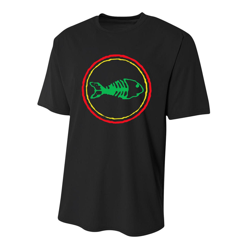 Fishbones Valentine Mardi Gras Patrick Fish Store Youth Performance Sprint T-Shirt