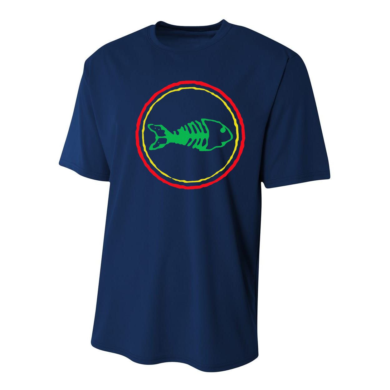 Fishbones Valentine Mardi Gras Patrick Fish Store Youth Performance Sprint T-Shirt