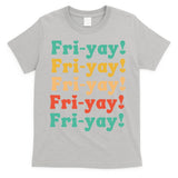 Funny Vintage Teacher Back To School Funny Friyay Teacher Life T-Shirt