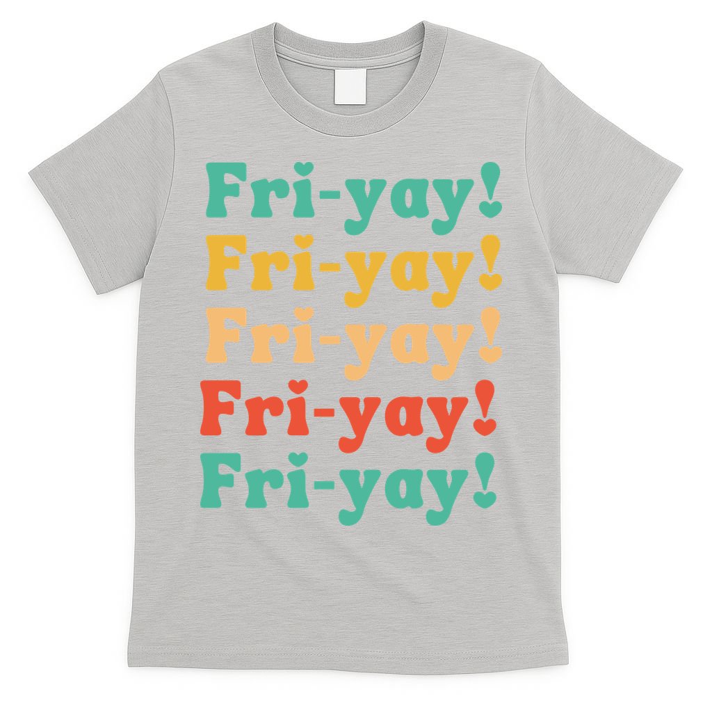Funny Vintage Teacher Back To School Funny Friyay Teacher Life T-Shirt