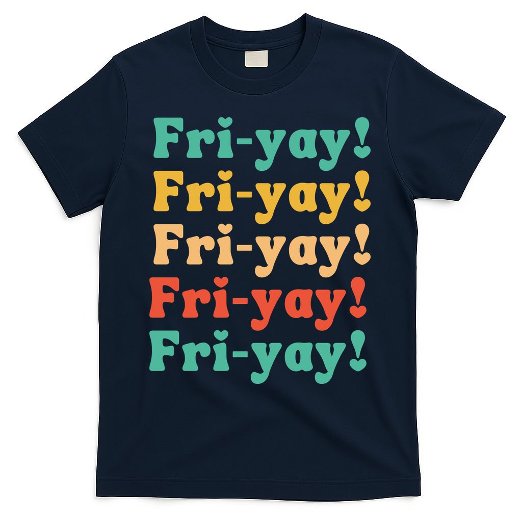 Funny Vintage Teacher Back To School Funny Friyay Teacher Life T-Shirt