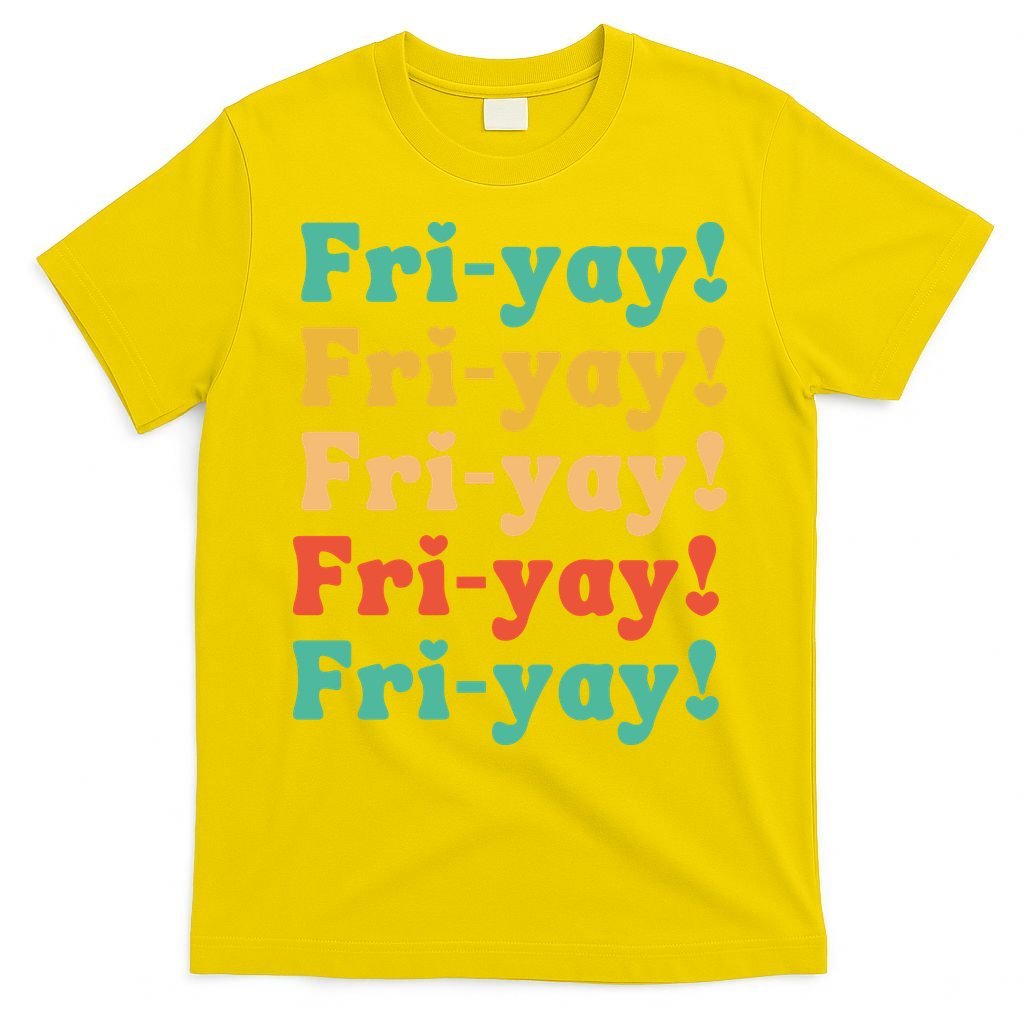 Funny Vintage Teacher Back To School Funny Friyay Teacher Life T-Shirt