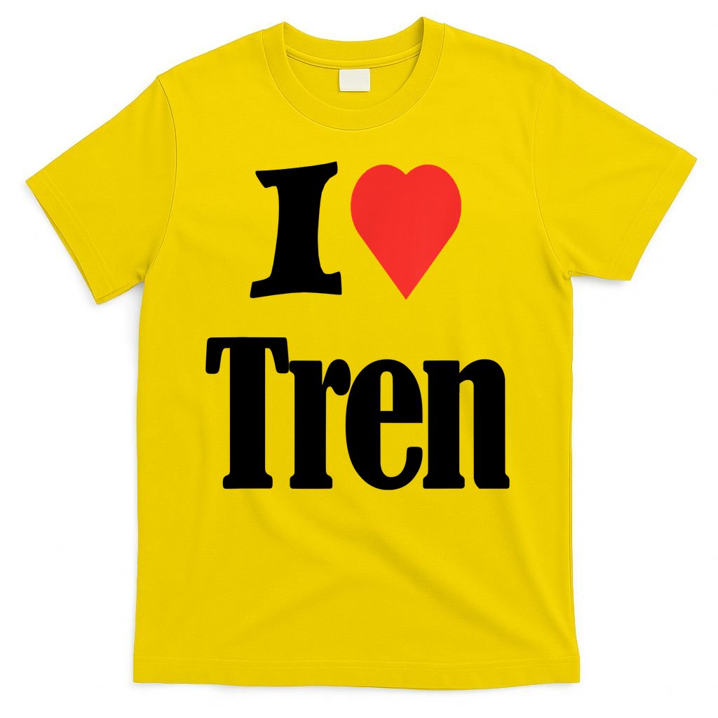 Funny Workout Quote, I Love Tren Design,Cool Bodybuilder T-Shirt
