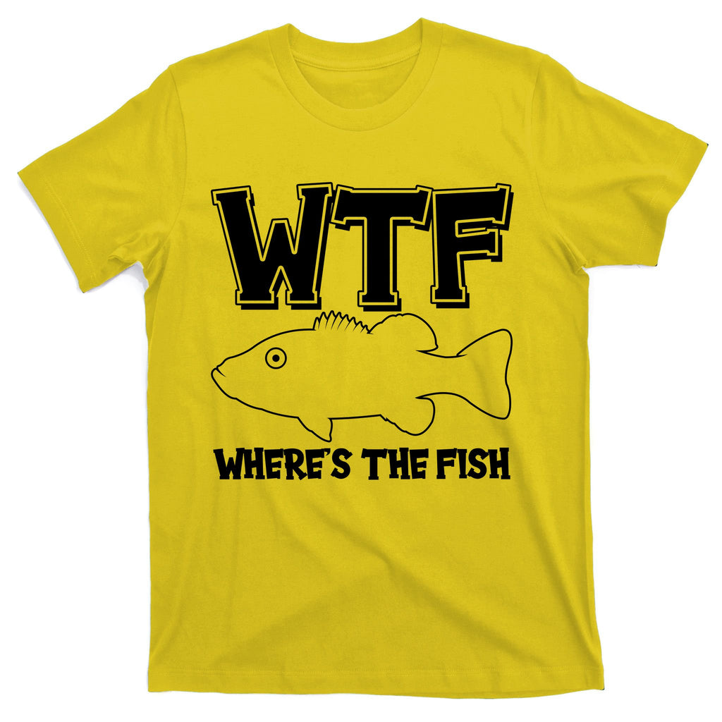 Funny WTF Wheres The Fish T-Shirt