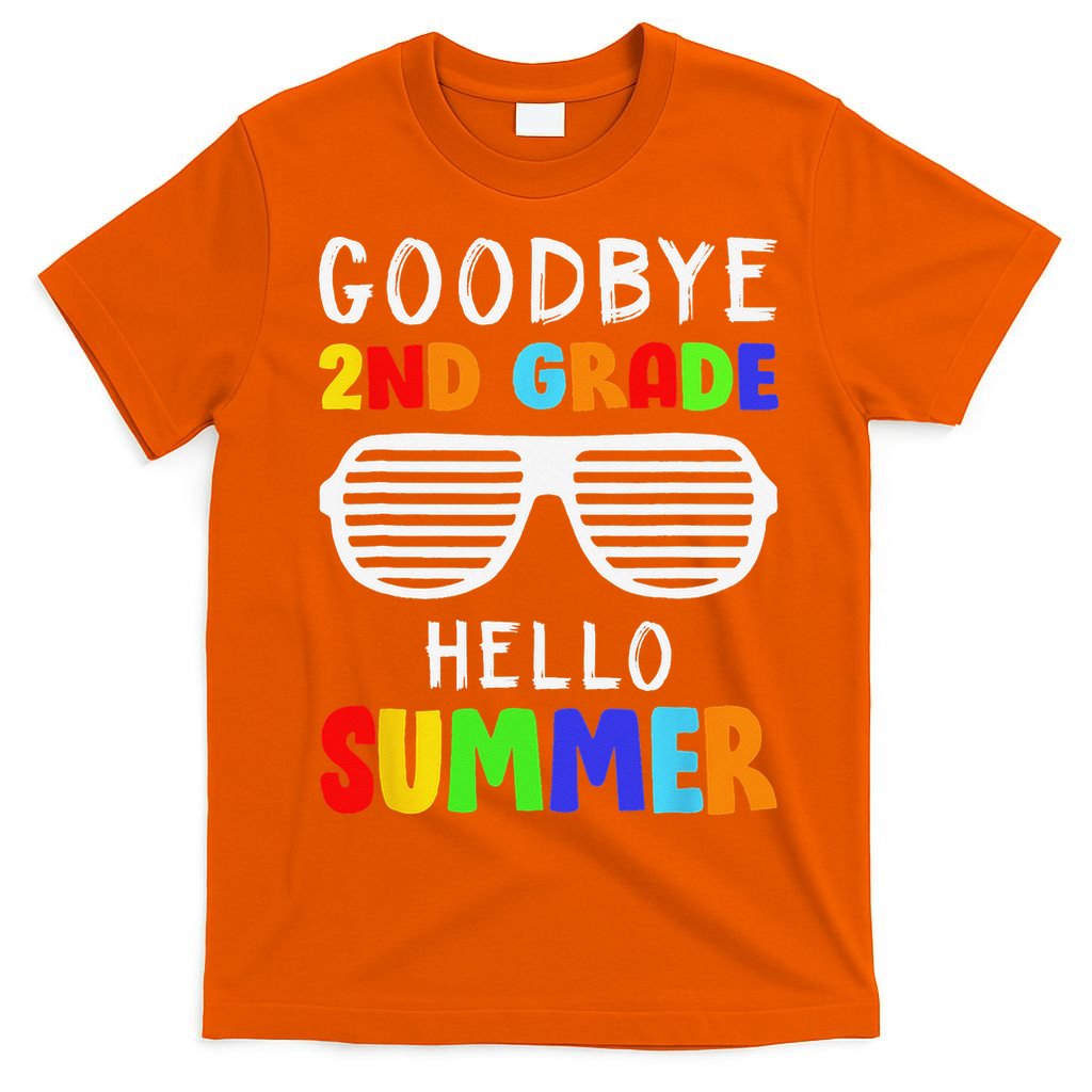 Goodbye 2nd Grade Hello Summer Last Day Of School T-Shirt