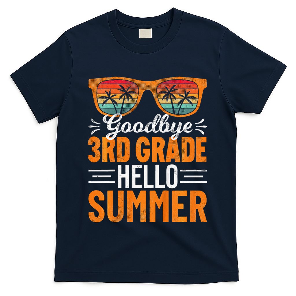 Goodbye 3rd Grade Hello Summer Third Grade T-Shirt