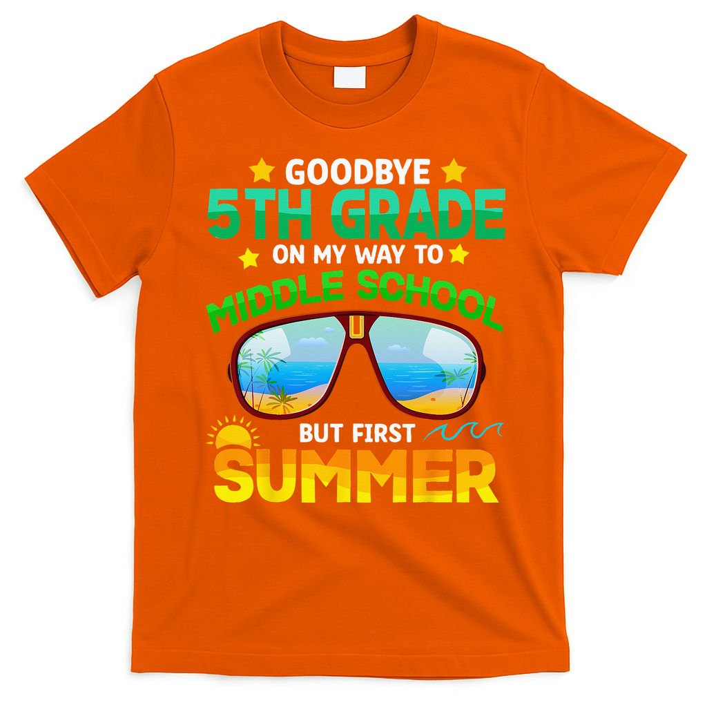 Goodbye 5th Grade Graduation To 6th Grade Hello Summer T-Shirt