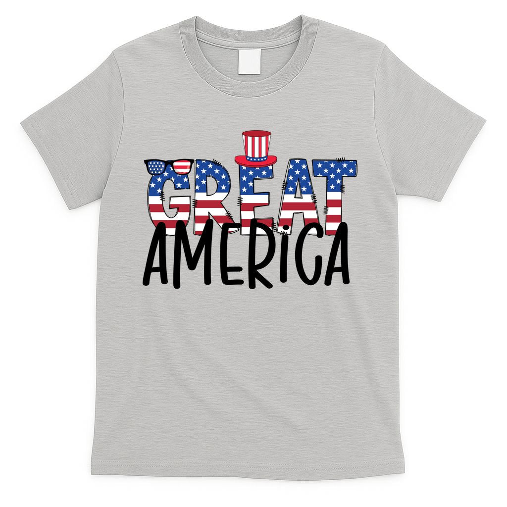 Great America 4th Of July Festive Usa T-Shirt