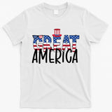 Great America 4th Of July Festive Usa T-Shirt