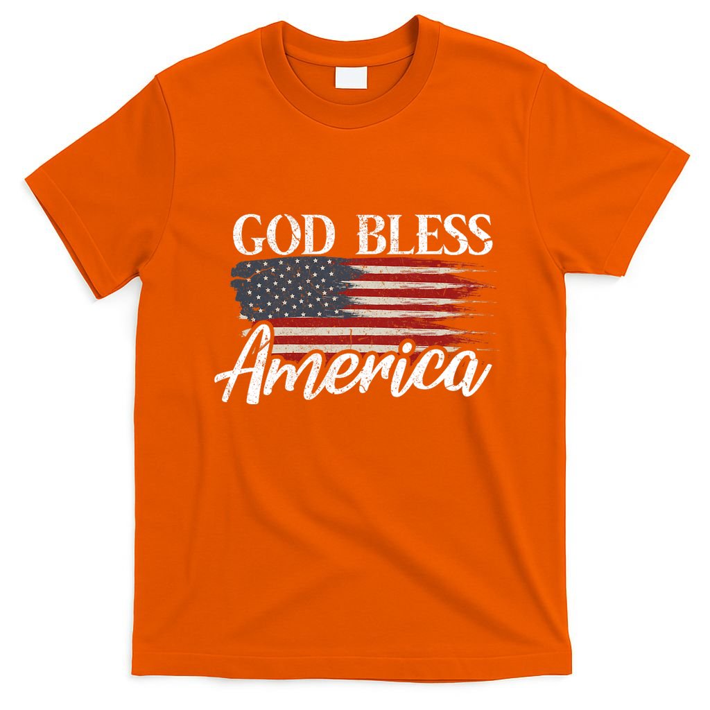God Bless America 4th Of July Patriotic Usa T-Shirt