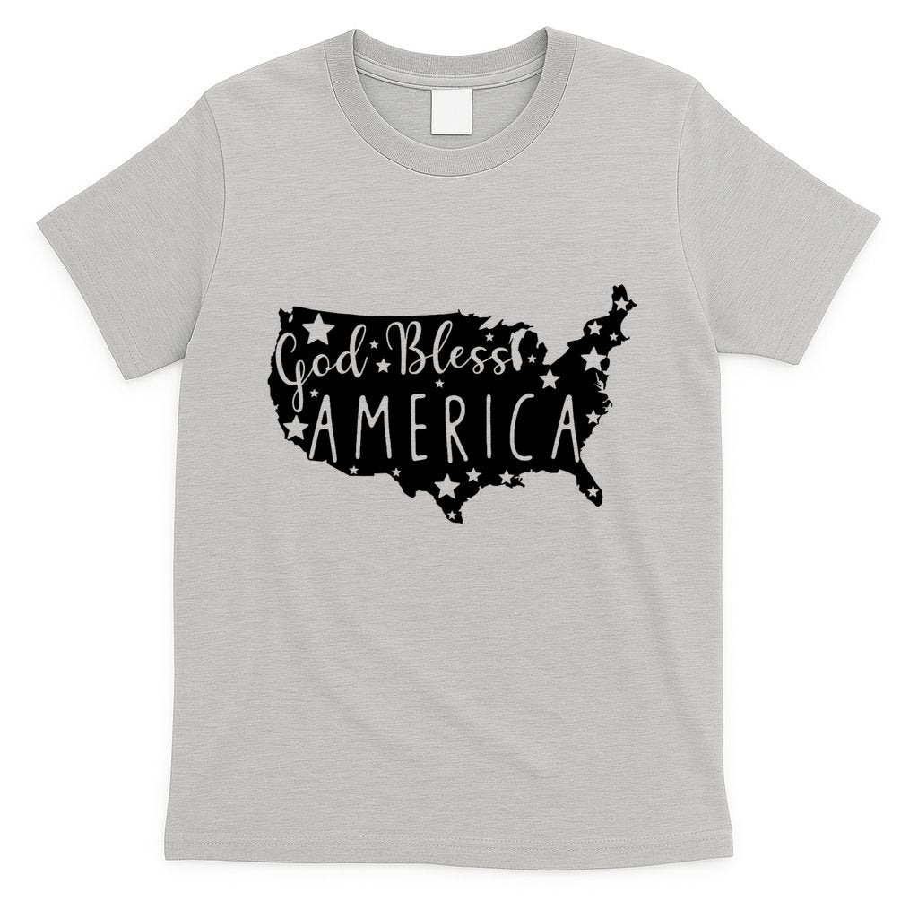 God Bless America 4th Of July Usa American Patriotic T-Shirt