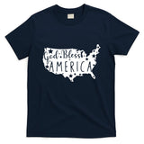 God Bless America 4th Of July Usa American Patriotic T-Shirt