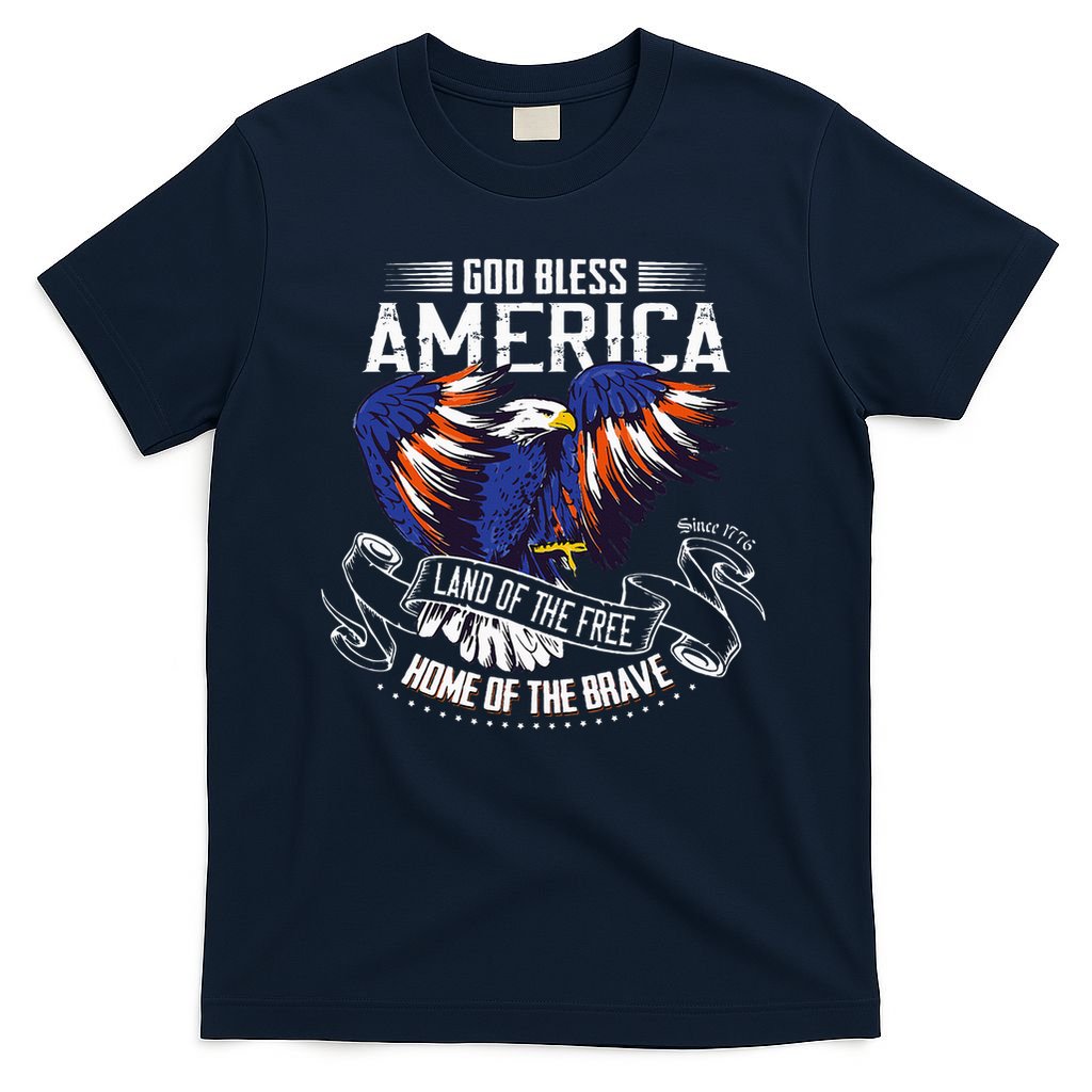 God Bless America Eagle Land Of The Free Home Of The Brave T-Shirt