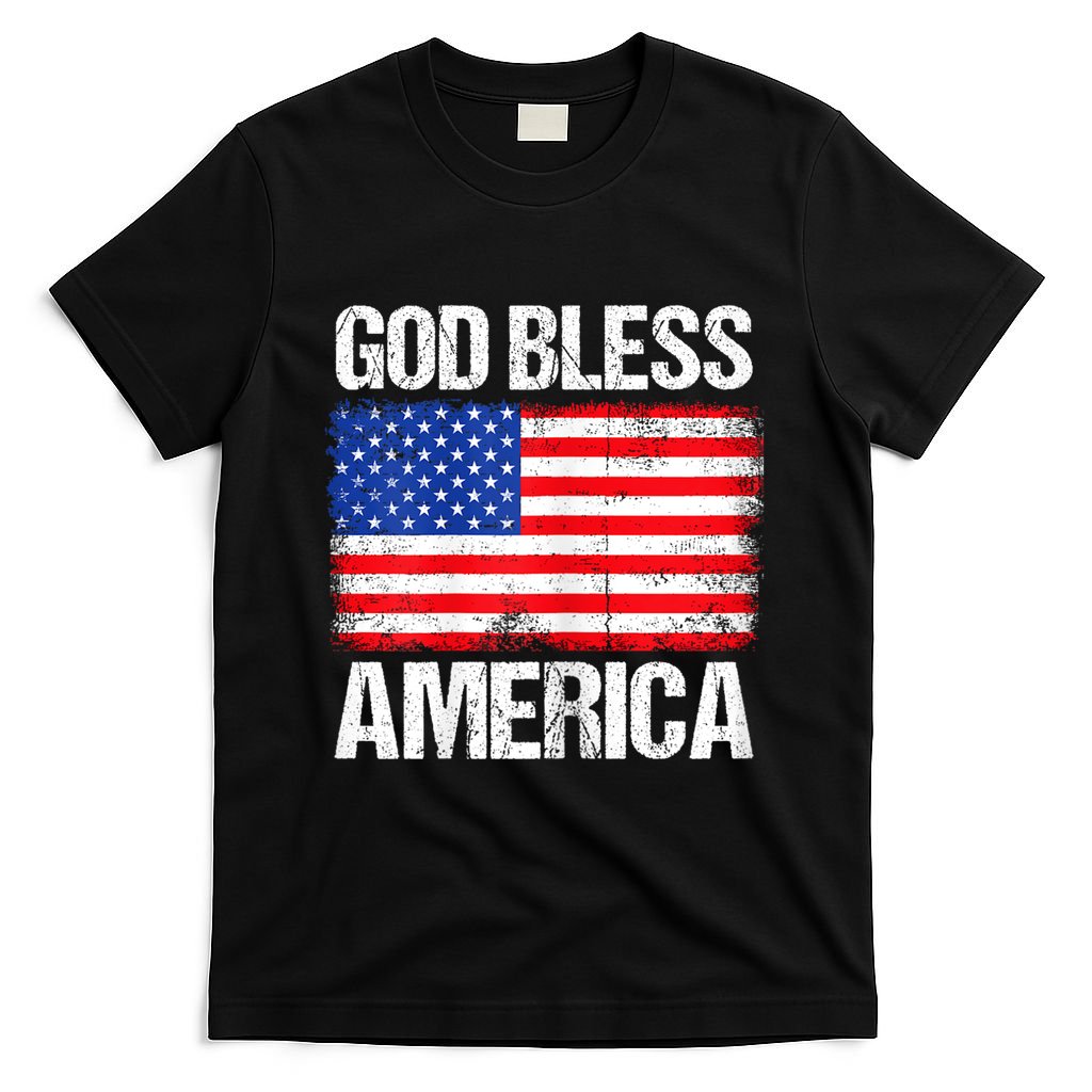 God Bless America Patriotic Happy 4th Of July T-Shirt