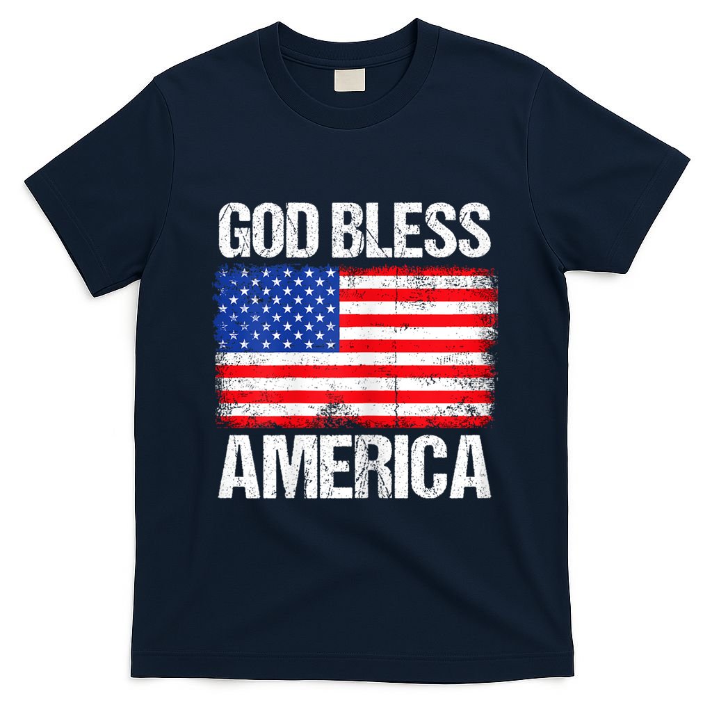 God Bless America Patriotic Happy 4th Of July T-Shirt