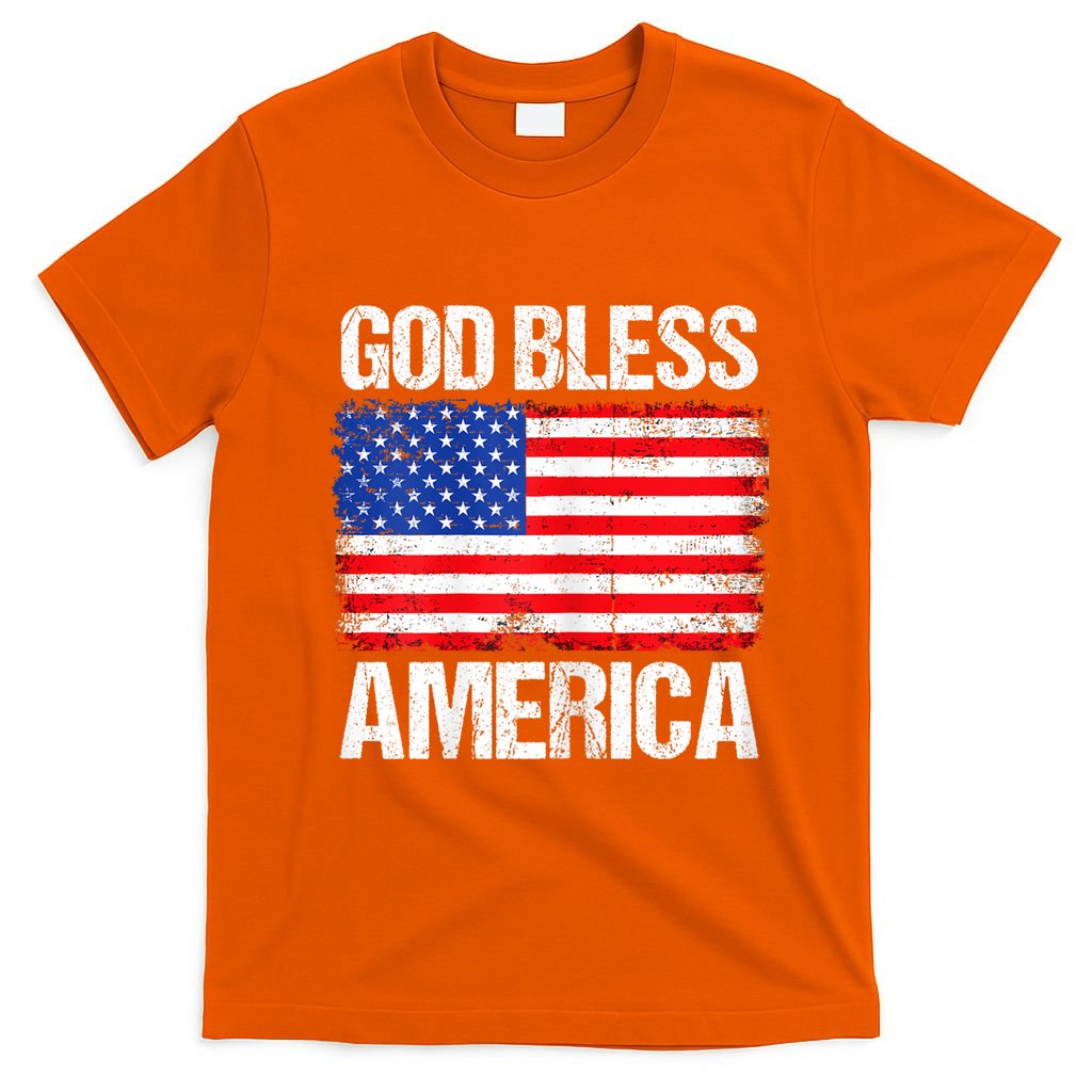God Bless America Patriotic Happy 4th Of July T-Shirt
