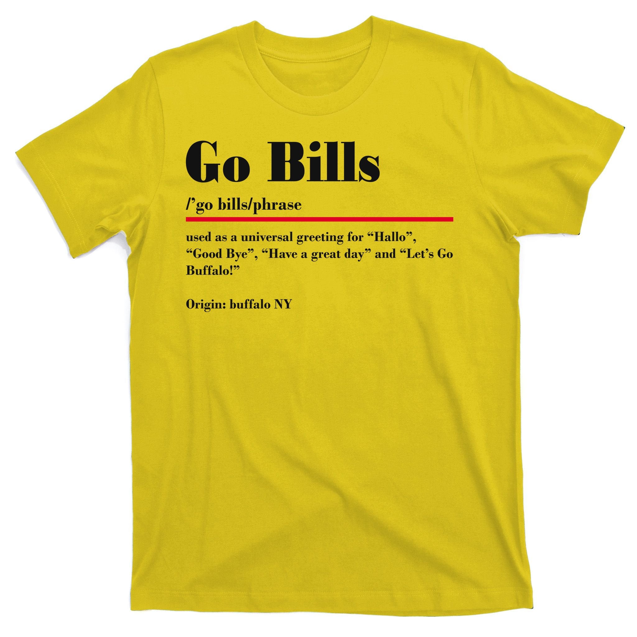 Go Bills Definition Buffalo Football Fan Funny T-Shirt