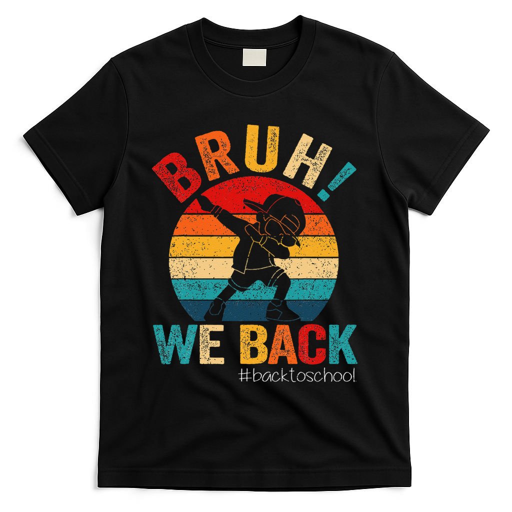 Groovy Bruh We Back Teachers Funny Back To School T-Shirt