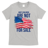 Gods Children Are Not For Sale Usa Flag T-Shirt