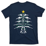 Guns Christmas Tree Xmas Veteran T-Shirt