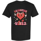 Groovy Checkered Valentine Vibes Valentines Day Garment-Dyed Heavyweight T-Shirt