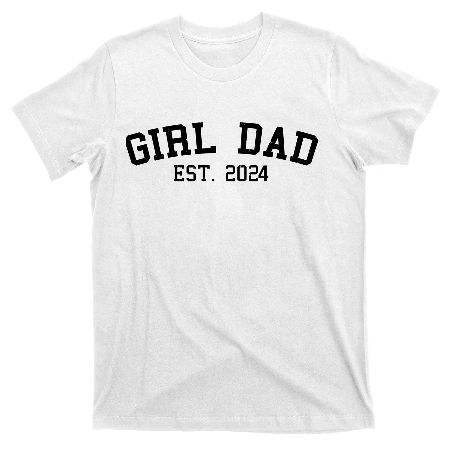 Girl Dad Est 2024 Celebrating New Baby Dad T-Shirt