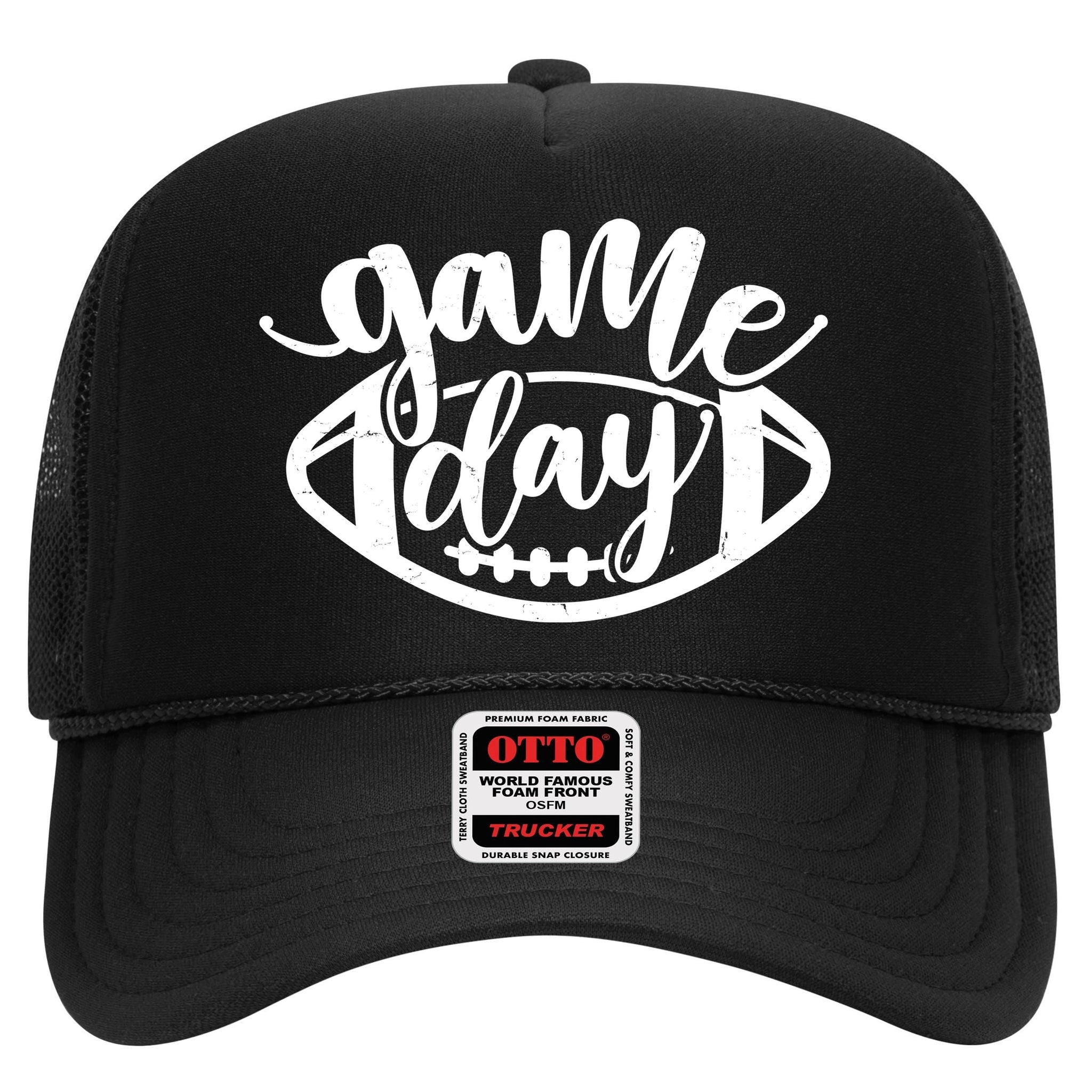 Game Day Football Fan High Crown Mesh Back Trucker Hat