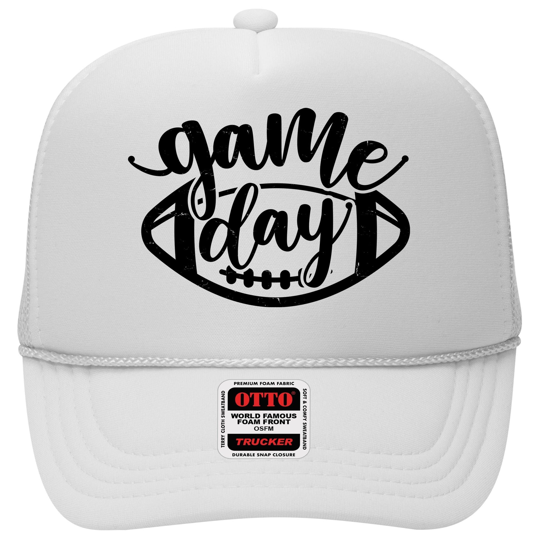 Game Day Football Fan High Crown Mesh Back Trucker Hat