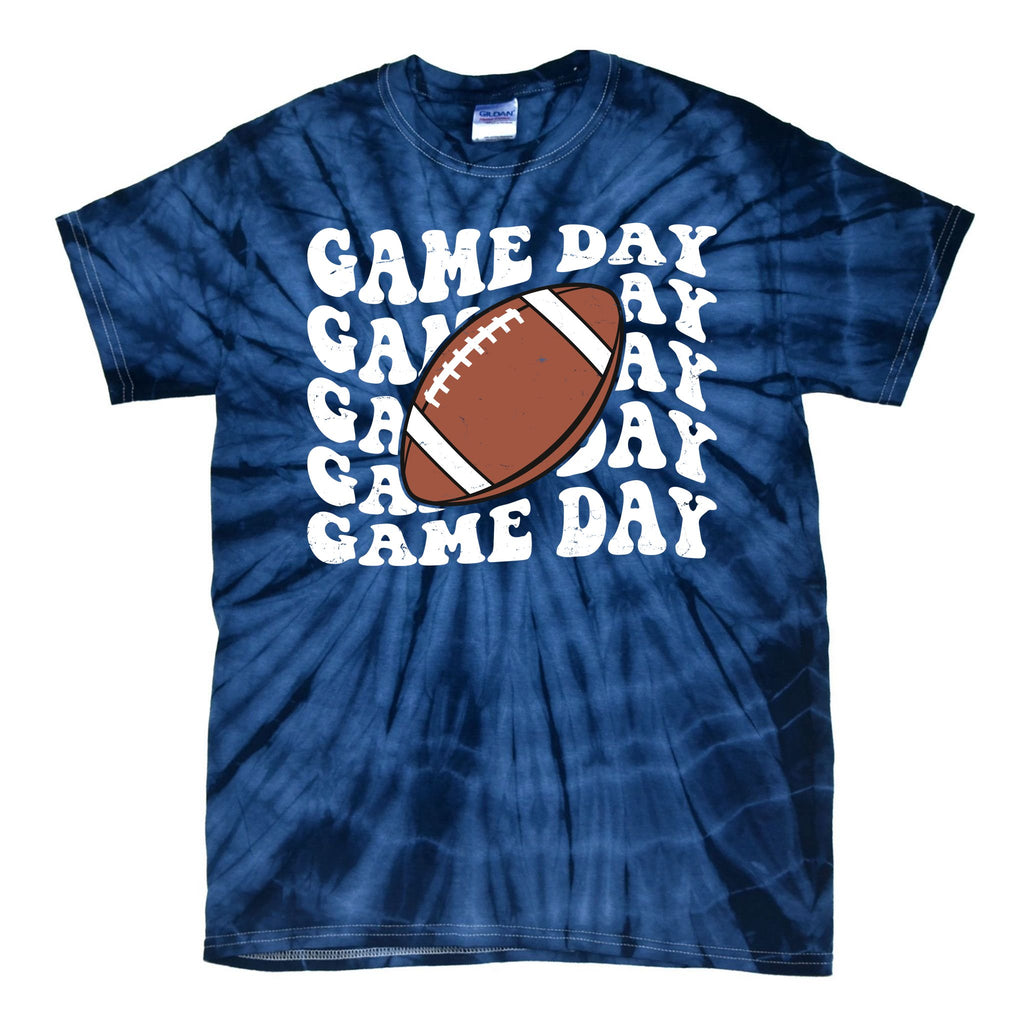 Game Day Football Fan Tie-Dye T-Shirt