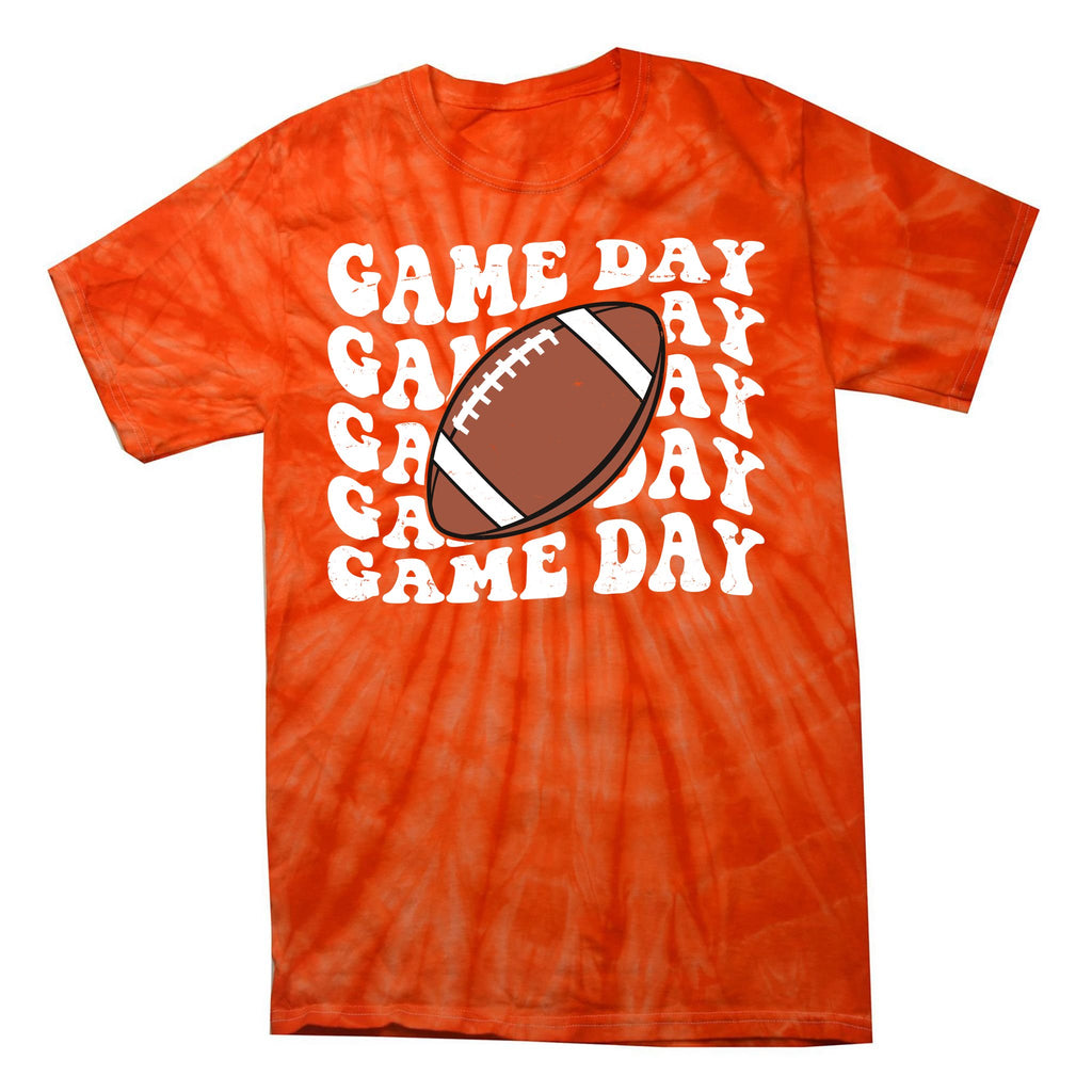 Game Day Football Fan Tie-Dye T-Shirt