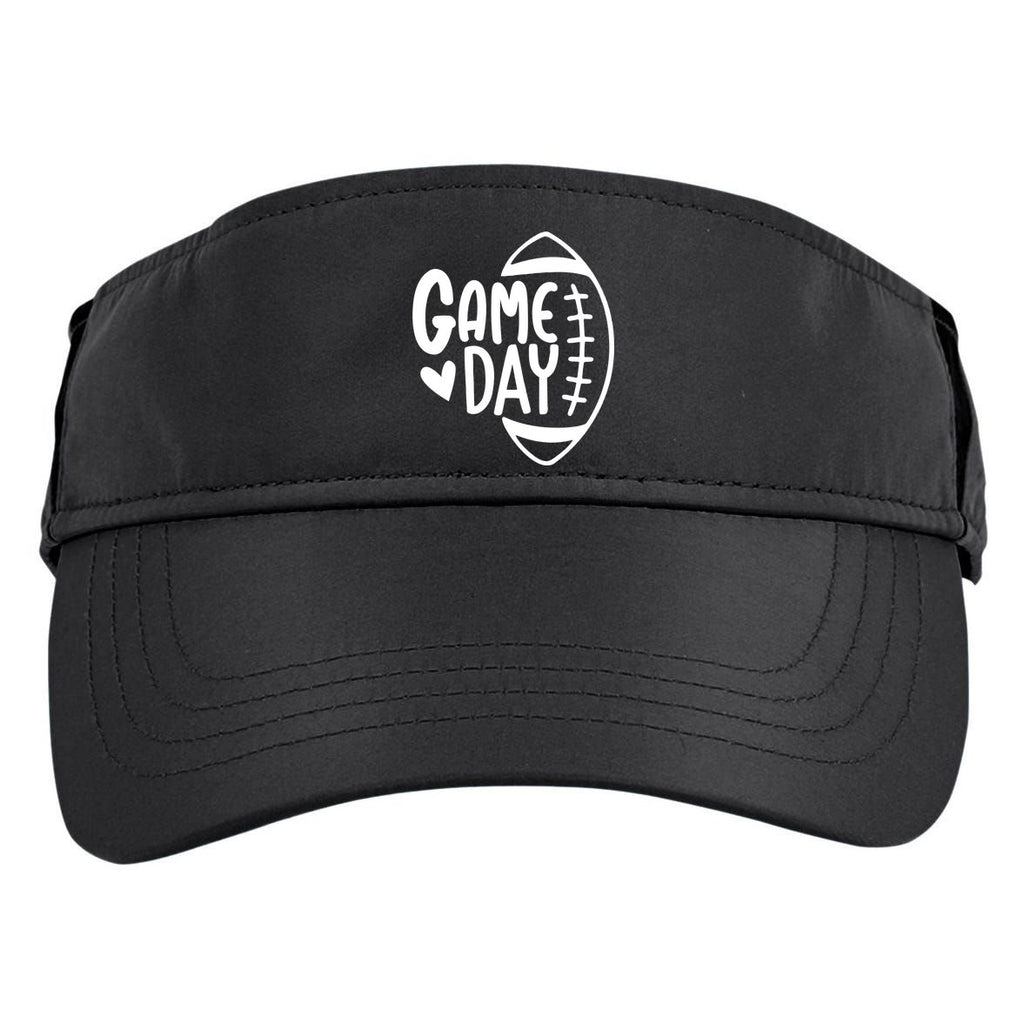 Game Day Heart Football Lover Adult Drive Performance Visor