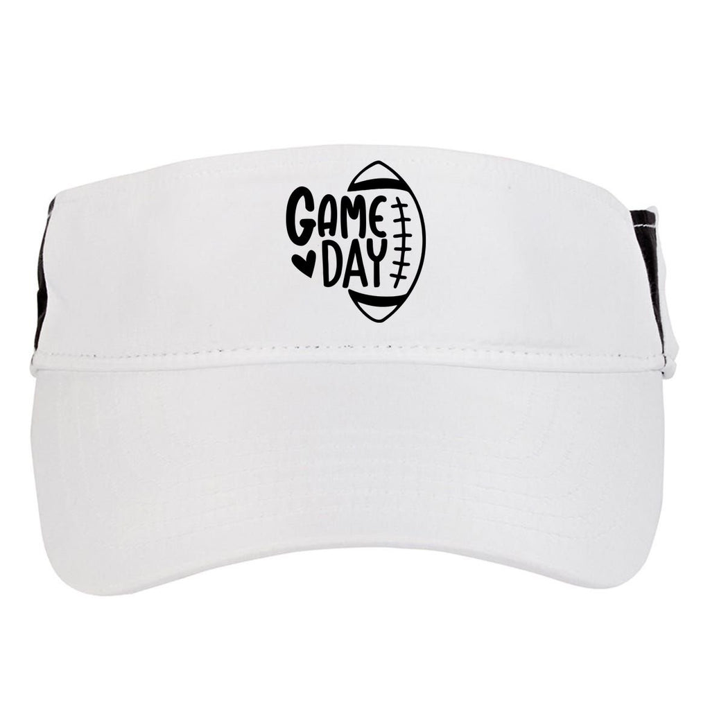 Game Day Heart Football Lover Adult Drive Performance Visor
