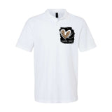 Game Day Leopard Football Fan Cute Heart Softstyle Adult Sport Polo