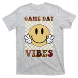 Game Day Vibes Retro Smile Football T-Shirt