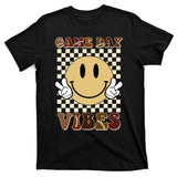 Game Day Vibes Retro Smile Football T-Shirt