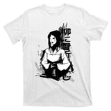 Geisha Japanese Script Greyscale T-Shirt