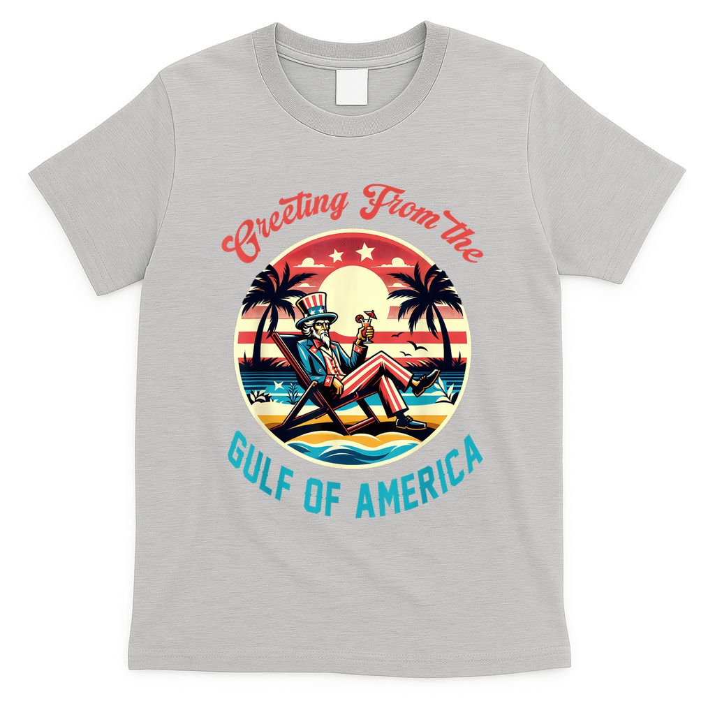 Greeting From The Gulf Of Usa America Trump Patriotic Gulf T-Shirt