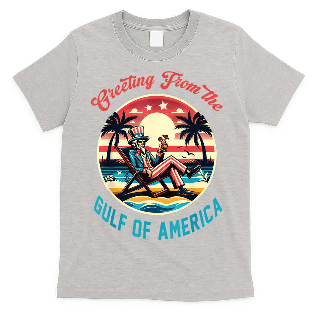 Greeting From The Gulf Of Usa America Trump Patriotic Gulf T-Shirt