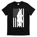 Grouper Fishing USA Flag T-Shirt