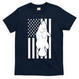 Grouper Fishing USA Flag T-Shirt