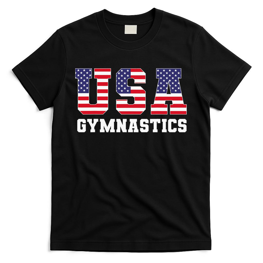 Gymnast Gymnastics Usa American Flag 4th Of July T-Shirt