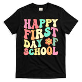 Groovy Happy First Day Of School Teacher Back To School Cool Gift T-Shirt
