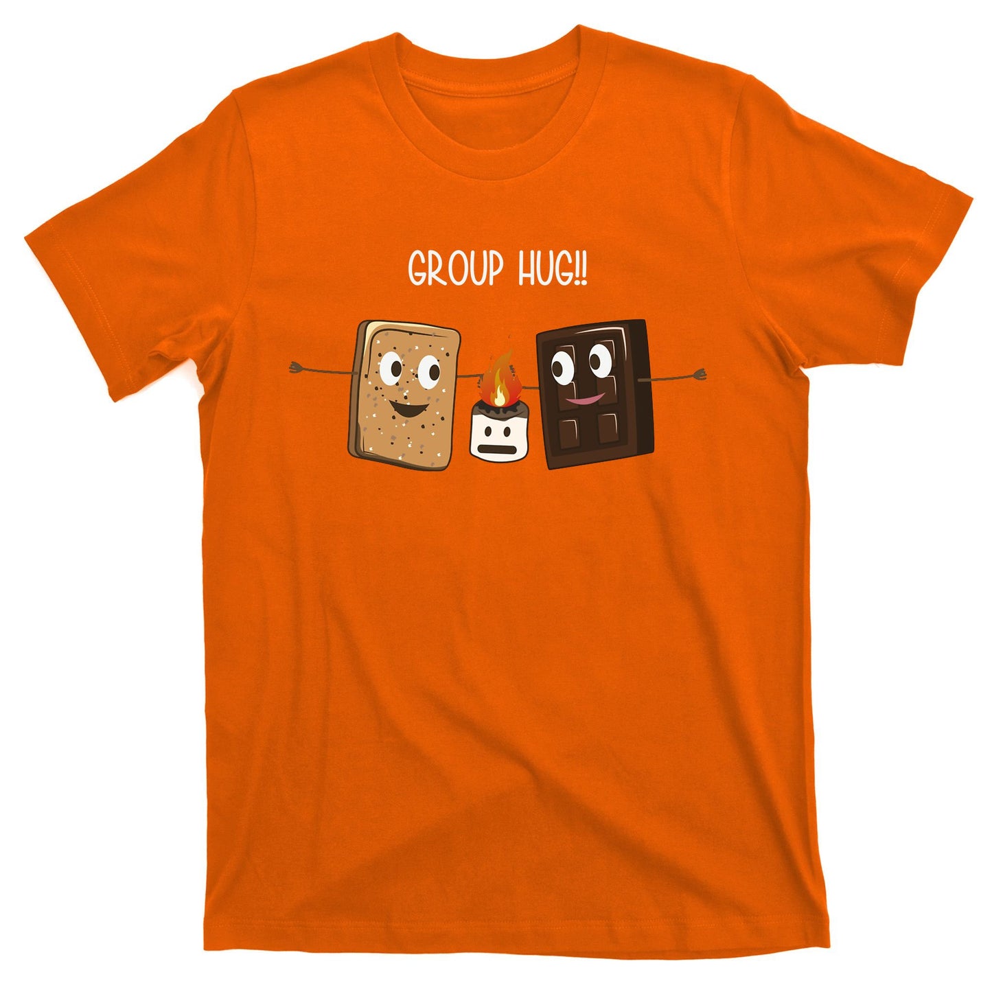 Group Hug Funny Smores Camping Roasting Outdoor T-Shirt