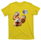 Groundhog Head Moon Funny Groundhog Day T-Shirt