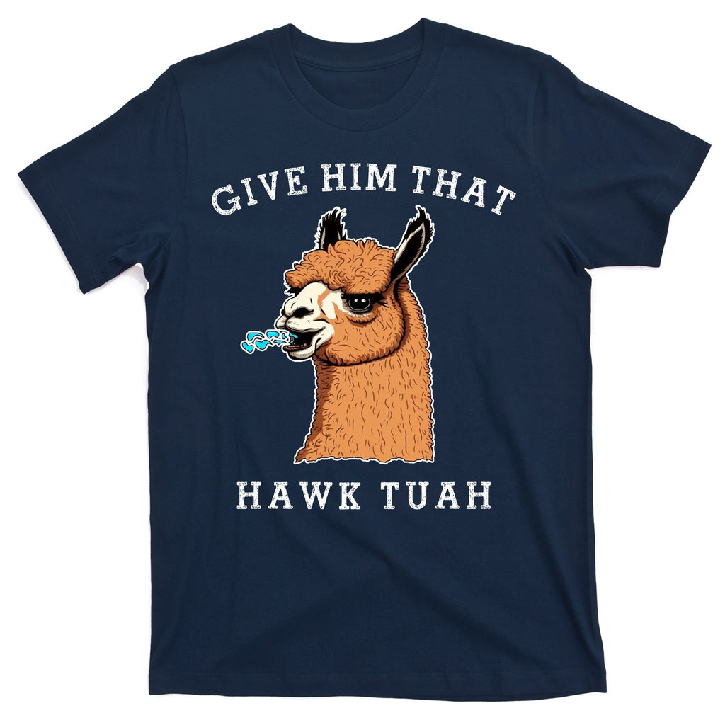 Give Him That Hawk Tuah Funny Sheep Viral Meme T-Shirt