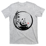 Giant Panda Bamboo Japanese Ink Painting T-Shirt