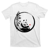 Giant Panda Bamboo Japanese Ink Painting T-Shirt
