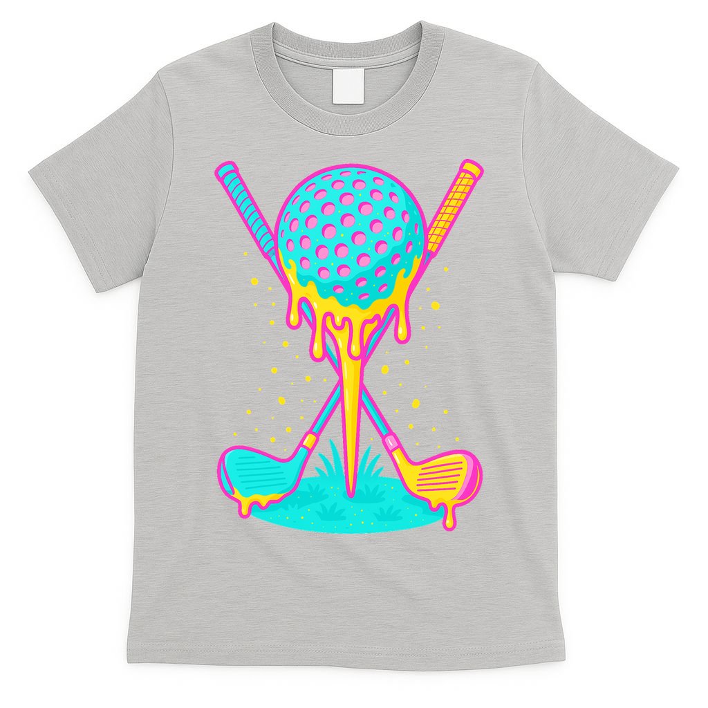 Golf Ice Cream Drip Golfing Golfer T-Shirt