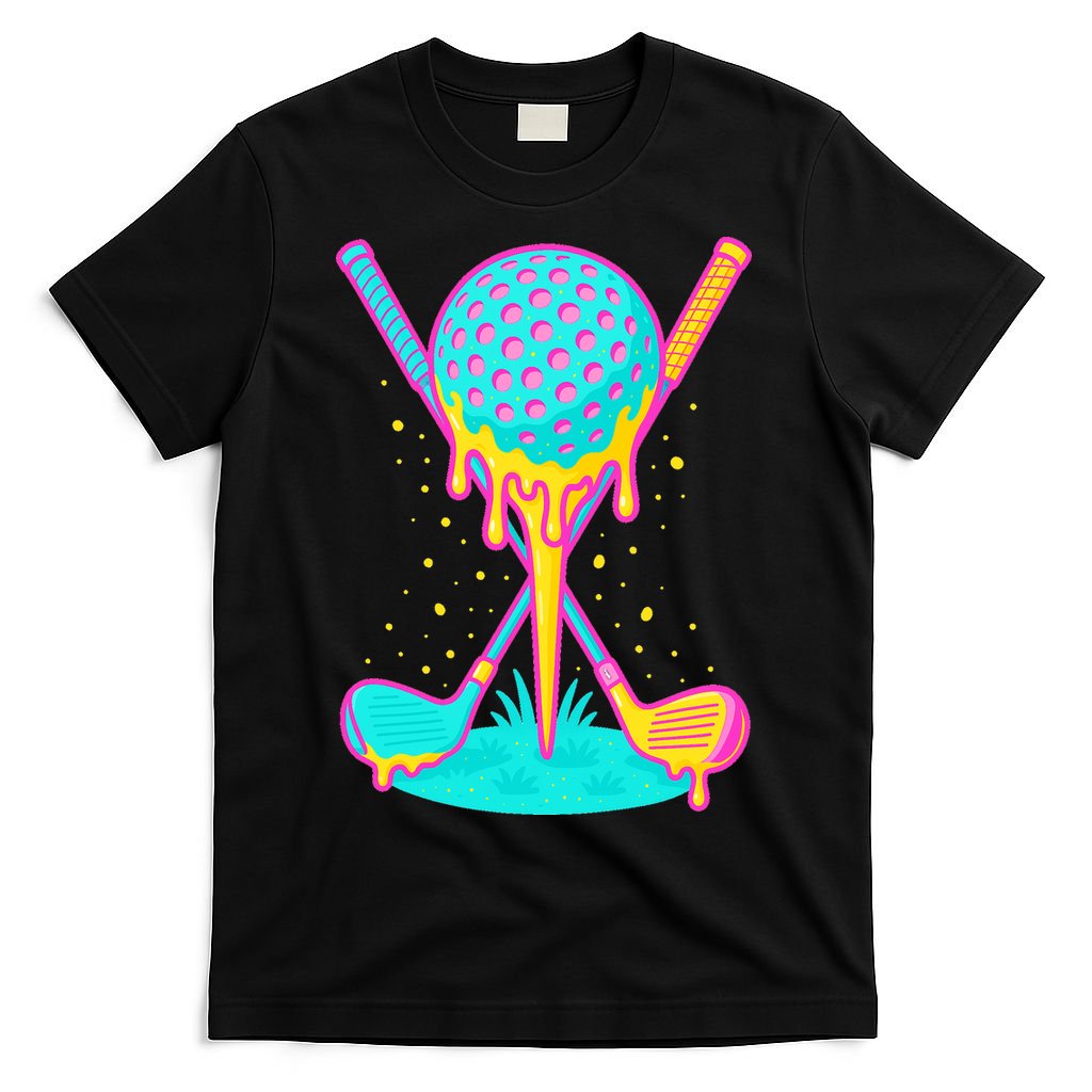 Golf Ice Cream Drip Golfing Golfer T-Shirt