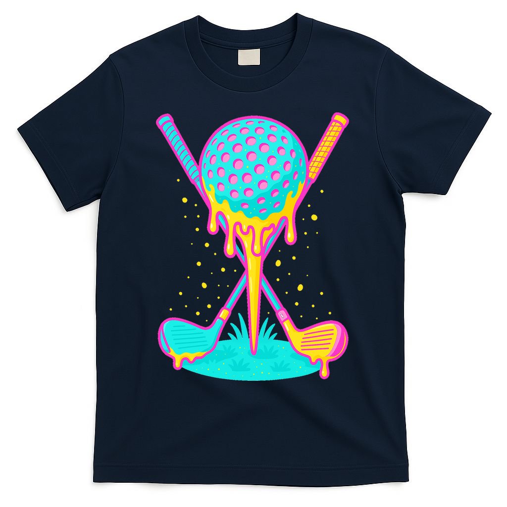 Golf Ice Cream Drip Golfing Golfer T-Shirt